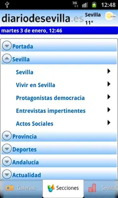 Sevilla Newspaper android App screenshot 1